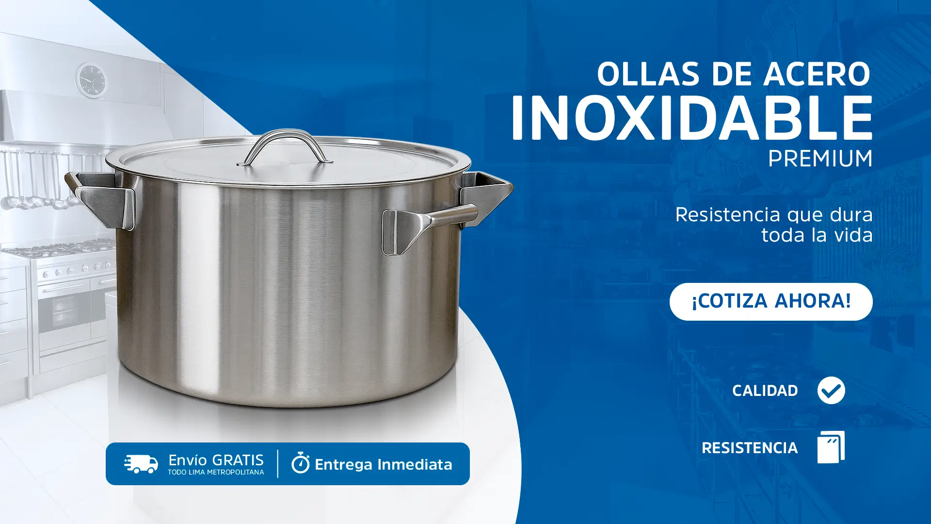 Olla de acero inoxidable